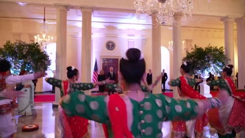 PM Modi Warm Welcome at the White House