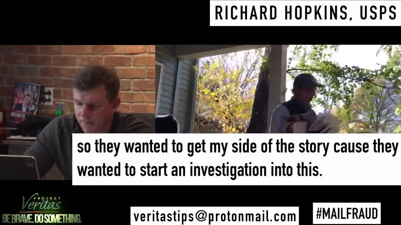 Project Veritas ~ BREAKING PA USPS Whistle-blower Richard Hopkins Goes Public