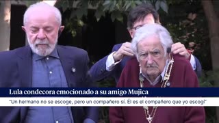 Lula condecora a su amigo Mujica con el Gran Collar de la Orden Nacional de Cruzeiro do Sul