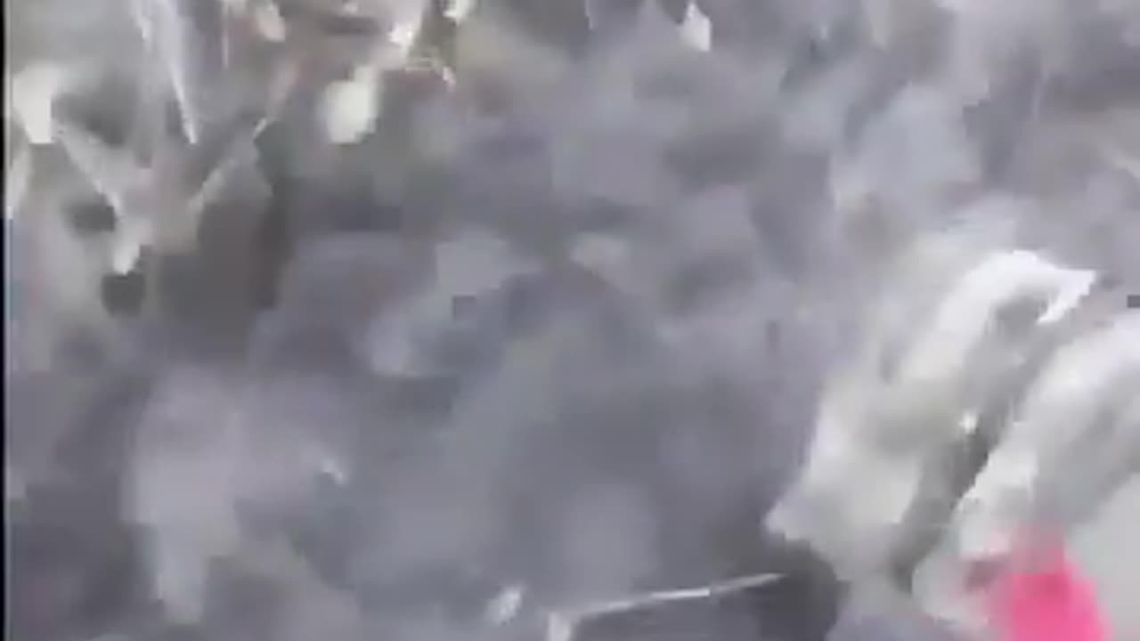 Footage from Russian soldiers. Their vehicle hits a mine so they disembark & take cover in a forest