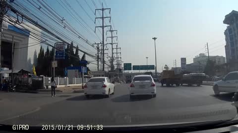 Close Call Car Accident