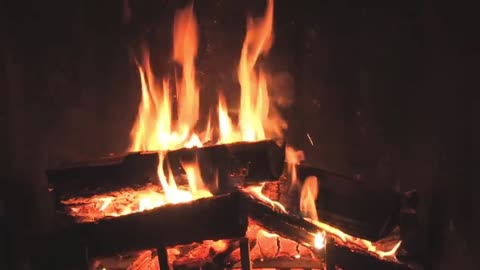 9 Beautiful Relaxing Music, Stress Relief with fireplace