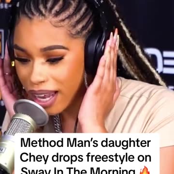 MethodMan’s daughter #Chey drops freestyle on Sway In The Morning 🔥