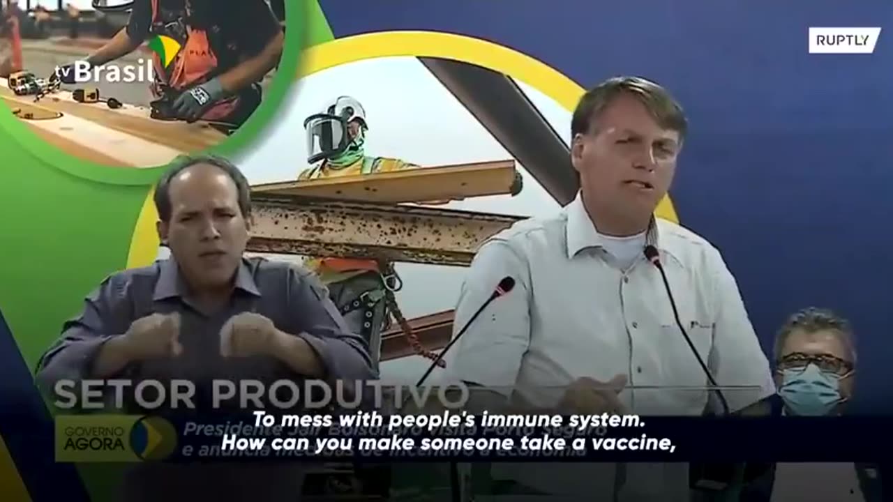 Brazil president no jab