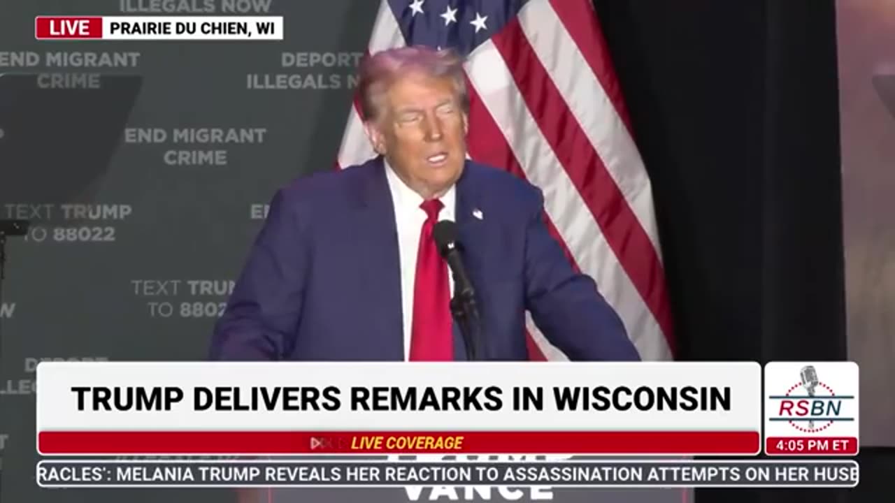 President Trump Delivers Remarks in Prairie du Chien, WI - 9/28/24