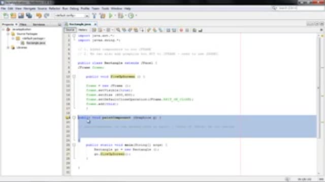 Java Tutorial for Beginners - 44 - GUI - Graphics and the Paint method 8