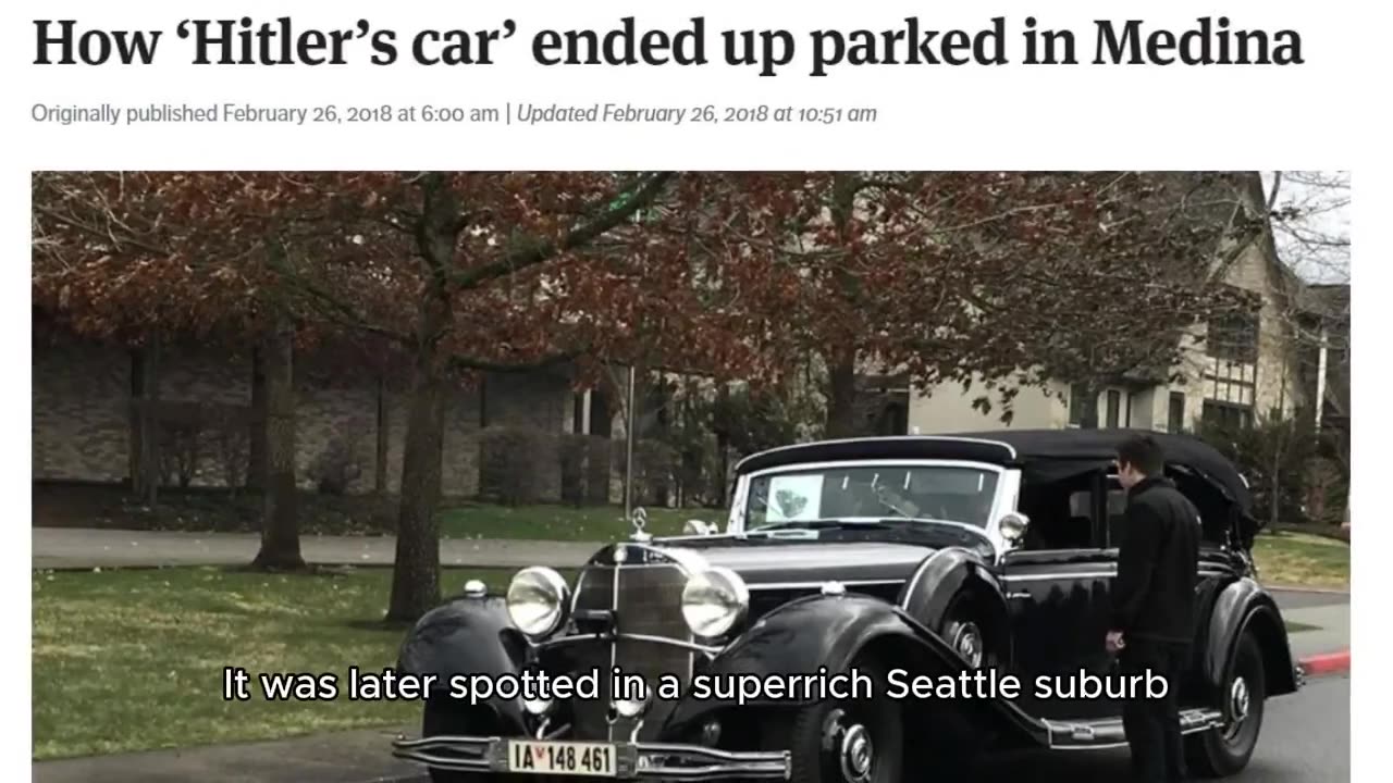 Hitler’s parade car was bought by Zelensky for $15M and parked right outside his office.