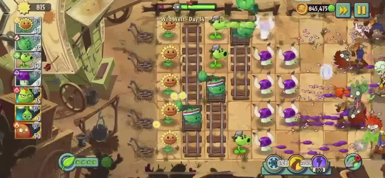 Plants vs Zombies 2 Wild West - Day 14