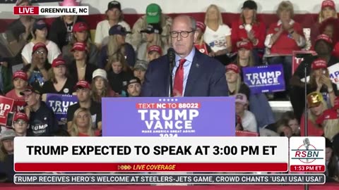 FULL SPEECH: Dan Bishop Speaks at Trump Rally in Greenville, NC - 10/21/24