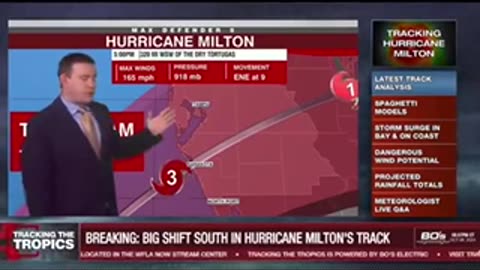 Milton moving south according to reports....