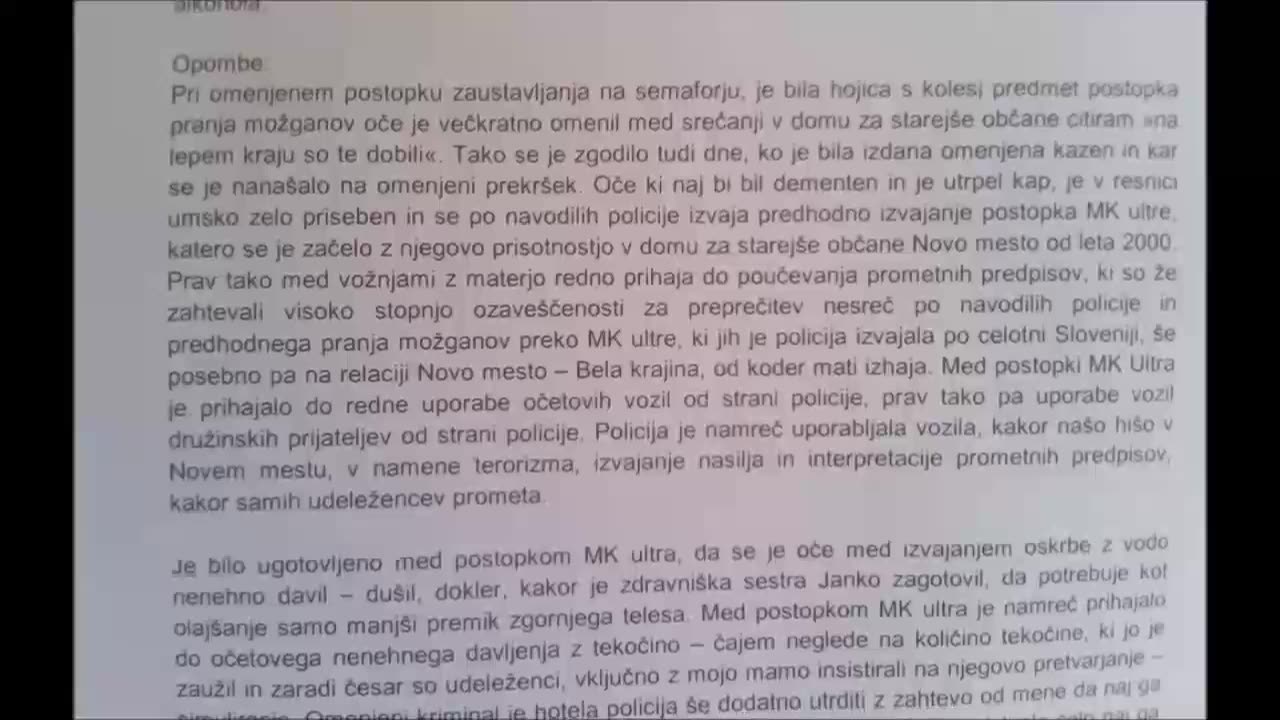 Aug 12th, 2024 POLICE COMPLAIN AGAINST POLICE STALKING BASED ON MK ULTRA TORTURE