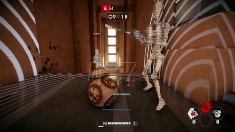 SWBF2: Arcade Onslaught BB-8 Naboo: Palace Hangar Gameplay