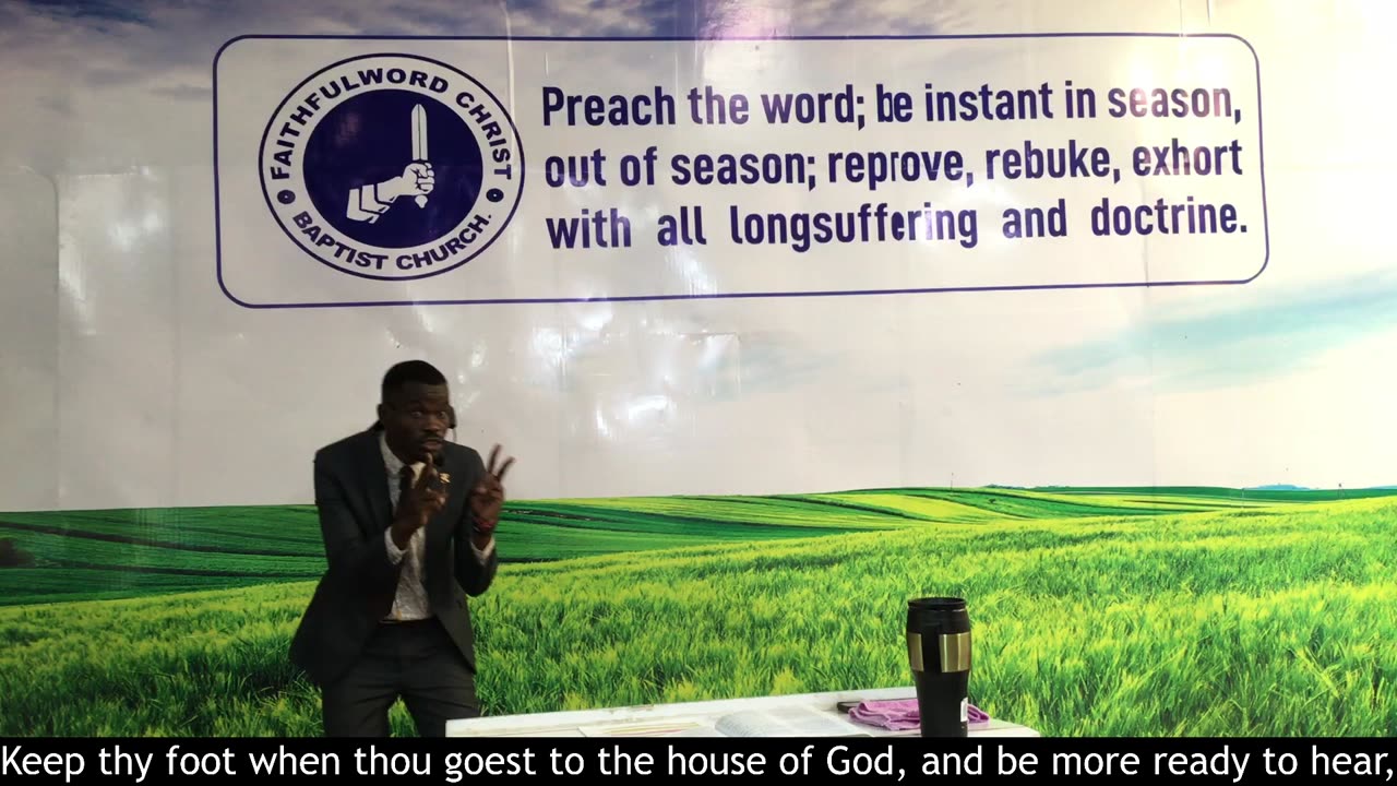 Keep thy foot when thou goest to the house of God,