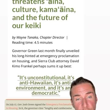 What’s going on in Hawaii…? Is it all related to Agenda 2030 and the expropriation of land…?