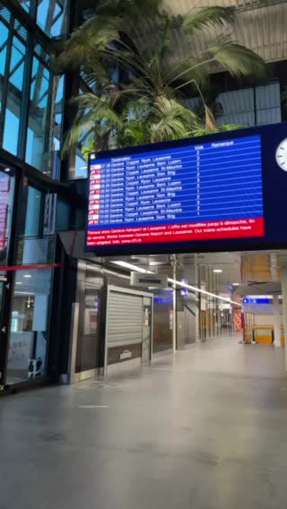 Train Station at the Geneva Airport