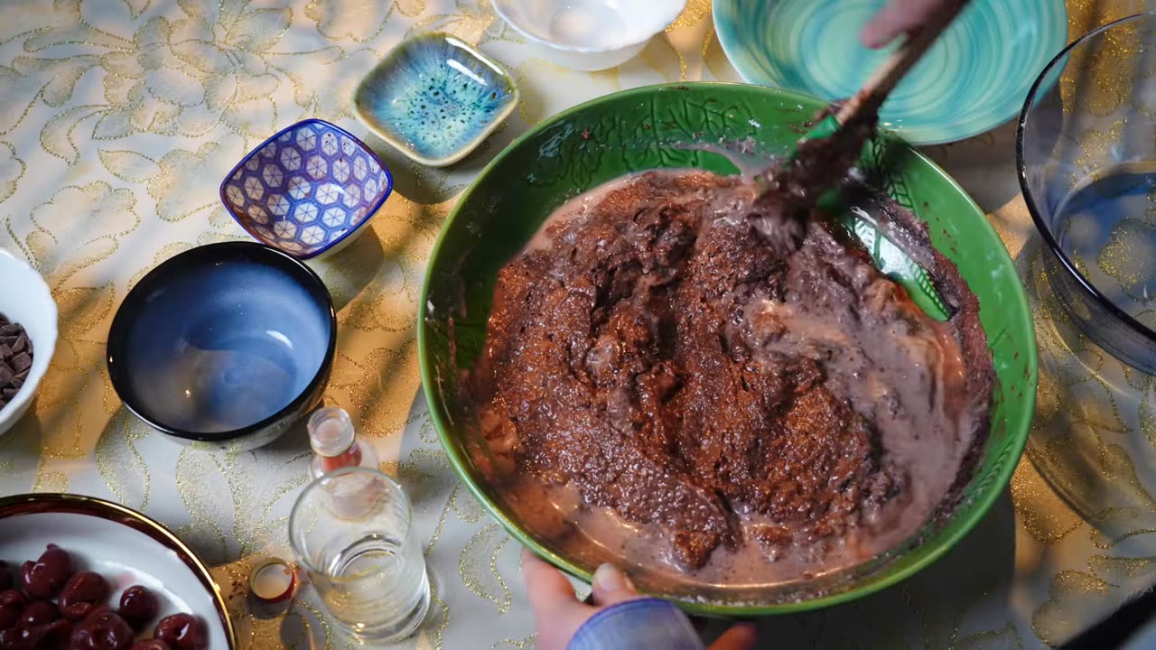 Fluffy Soft Cherry Chocolate Brownie Recipe, Only 5 Minutes of Work