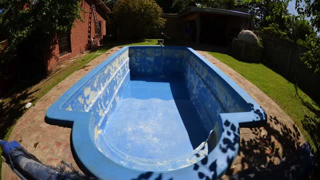 Pool cleaning timelapse