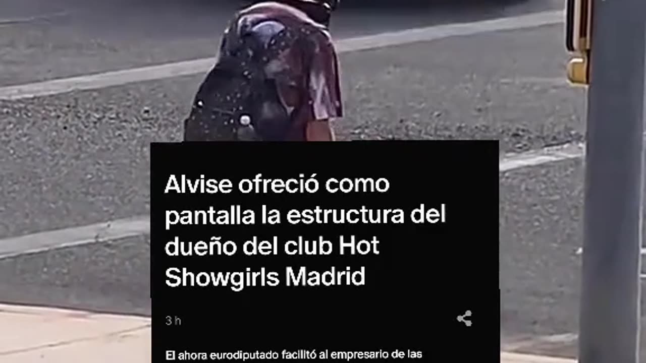 #Alvise ofreció como pantalla la estructura del dueño del club #Hot #Showgirls Madrid