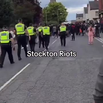 Stockton England Riots are about to kick off