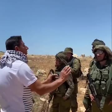 ISRAELI SOLDIERS and Palestinian Professor