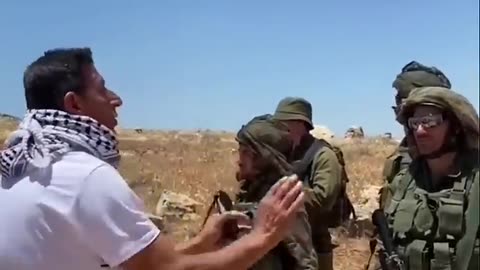 ISRAELI SOLDIERS and Palestinian Professor