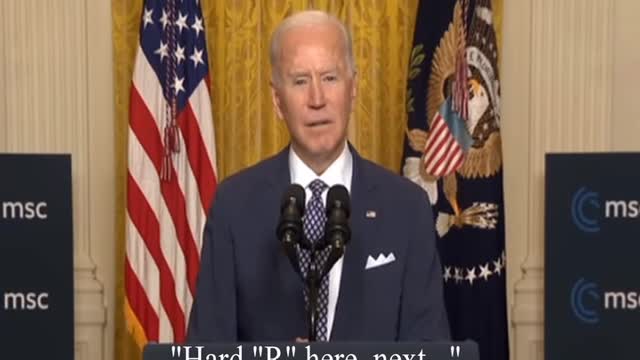 Joe Biden saying the "N word" for a minute straight...