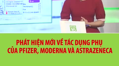 PHÁT HIỆN TÁC DỤNG PHỤ CỦA PFIZER - MORDERNA - ASTRAZENECA