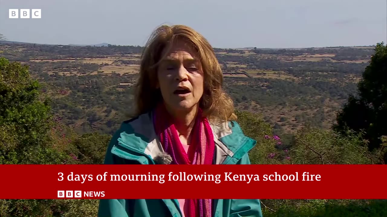 Days of mourning declared in Kenya after fatal school fire | BBC News