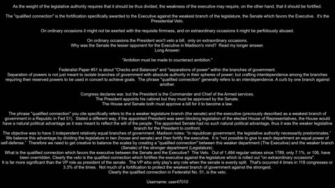 What is the meaning of qualified connection in Federalist No 51 by James Madison