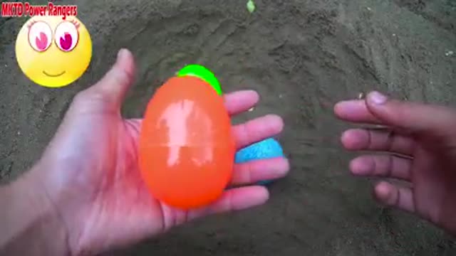 Opening of Kinder Surprise Eggs with Dinosaurs and sharks