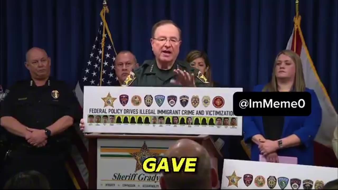 Sheriff Grady Judd Reveals How US Federal Government Provides UNLIMITED Plane Tickets to ILLEGALS FOR FREE Heading to Any Destination in US Including Those Used in Human Trafficking Industry