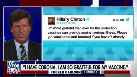 Tucker Carlson on Hillary Clinton after her tweet