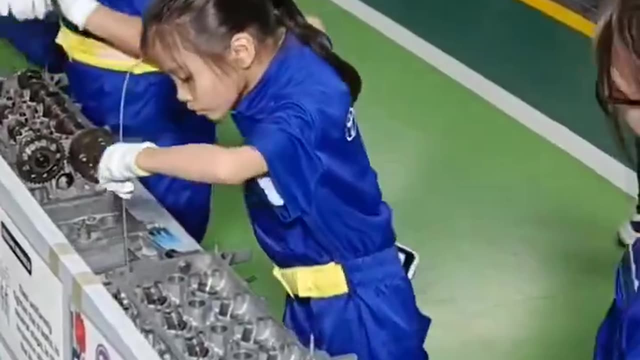 Kids in Japan learning how to do a car maintenance. That’s a great approach.