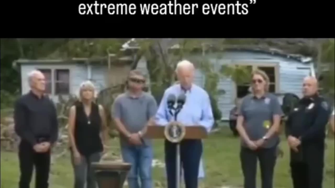 Joe Biden says our response is to increase the number & intensity of these extreme Weather Events