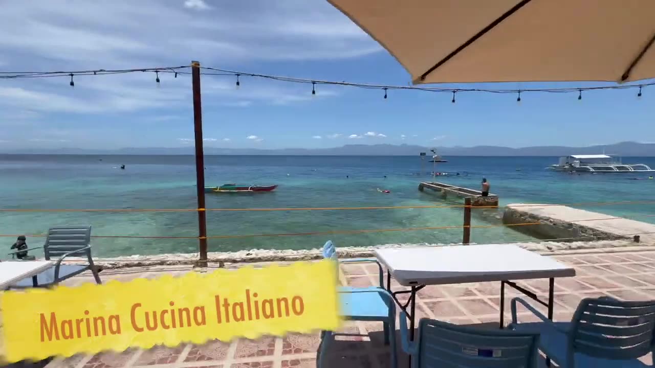 Marina Cucina Italiano in Moalboal, Philippines