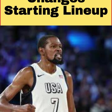 Team USA Changes Starting Lineup