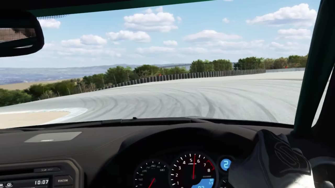 2/3 - Assetto Corsa | POV | INSANE GTR Titanium Exhaust | Laguna Seca | Logitech G25