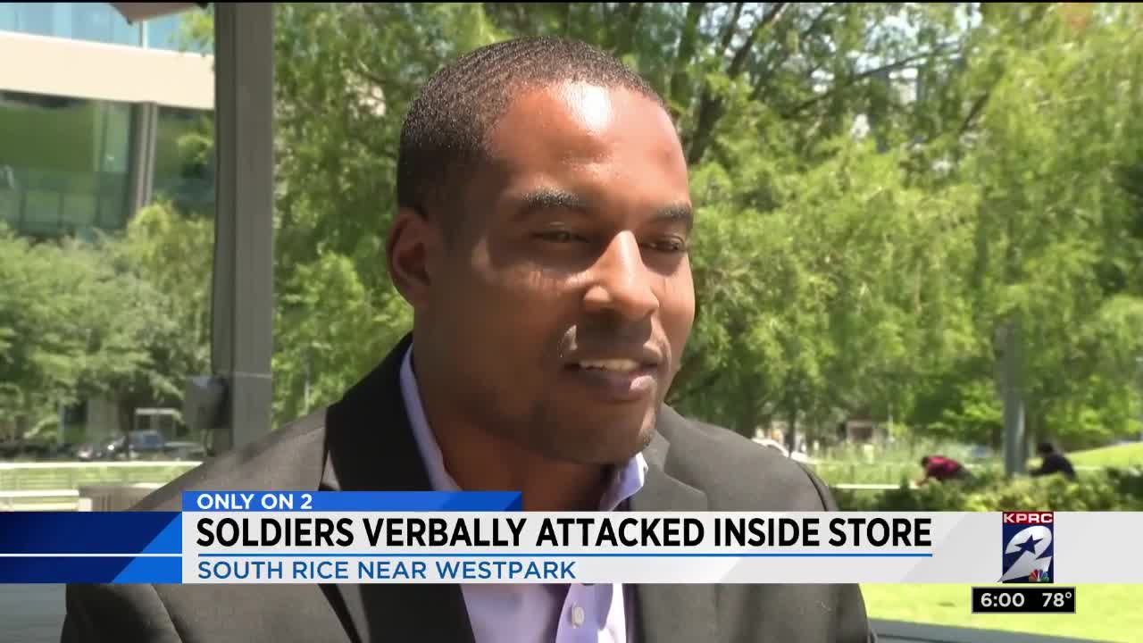 "This is why I put my uniform on': U.S. soldiers stay cool while customer berates them in Walmart.