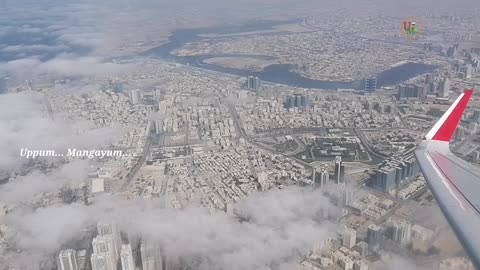 Duba, Sharjah City View From Air Arabia Flight