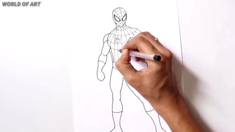 Draw The Shape Of Spider Web Lines