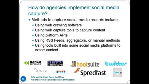 Guidance on Managing Social Media Records