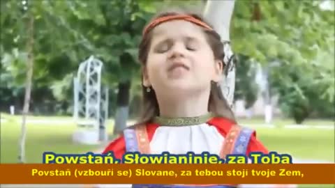 Malá slovanská holčička vyzývá ke slovanské obrodě ❤️