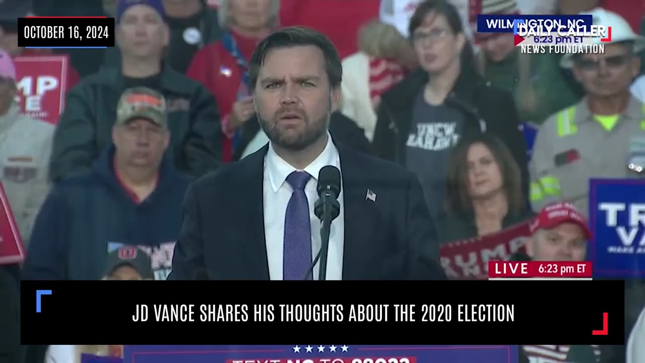 JD Vance Shares His Thoughts About The 2020 Election