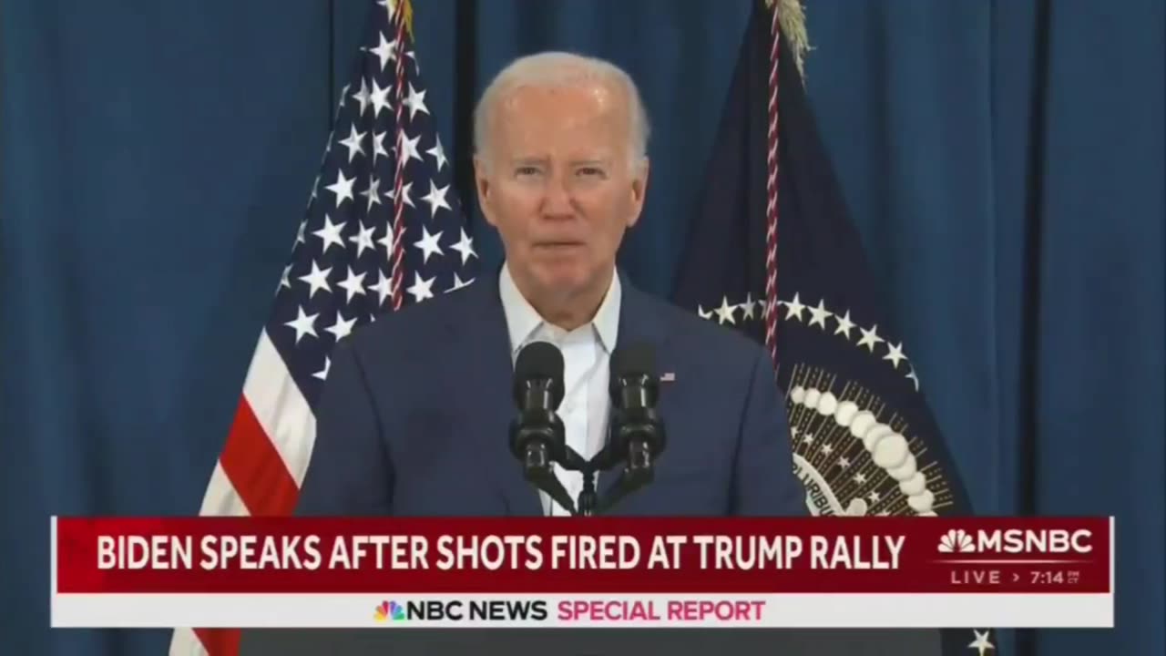 Biden makes Statement on Trump assassination attempt...