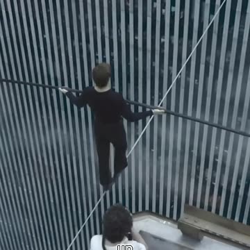 This Man Walks a Tightrope at 410 Meters.#shorts