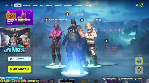 Sith_surgeon - Family Friendly Fortnite Live Stream. Customs Stream.
