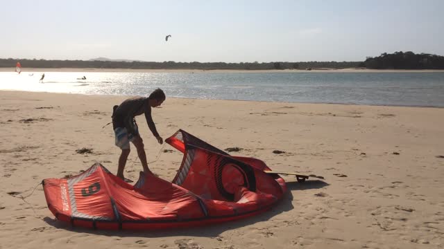 PARACHUTE SURFING!