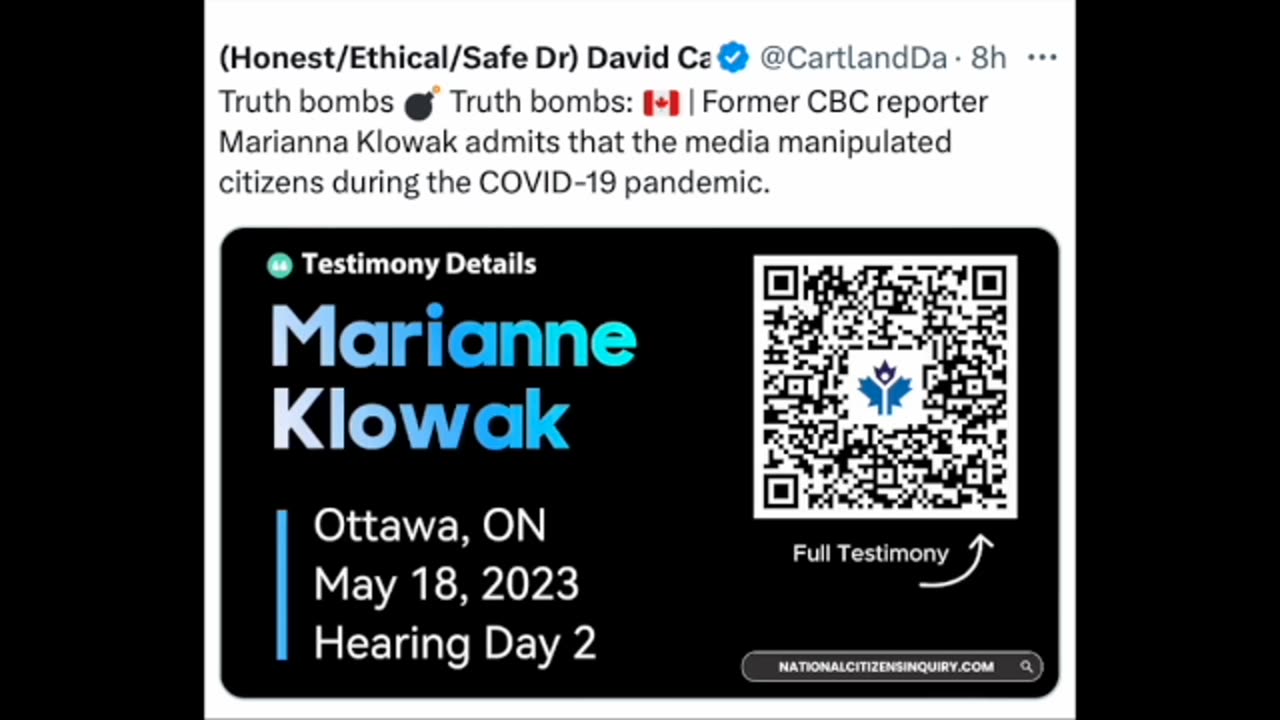 CBC Reporter Admits Media Manipulated Data And The News During The Pandemic! Propaganda!