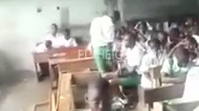 Children Learn As Rain Fall On Them In Africa Where is BLM????