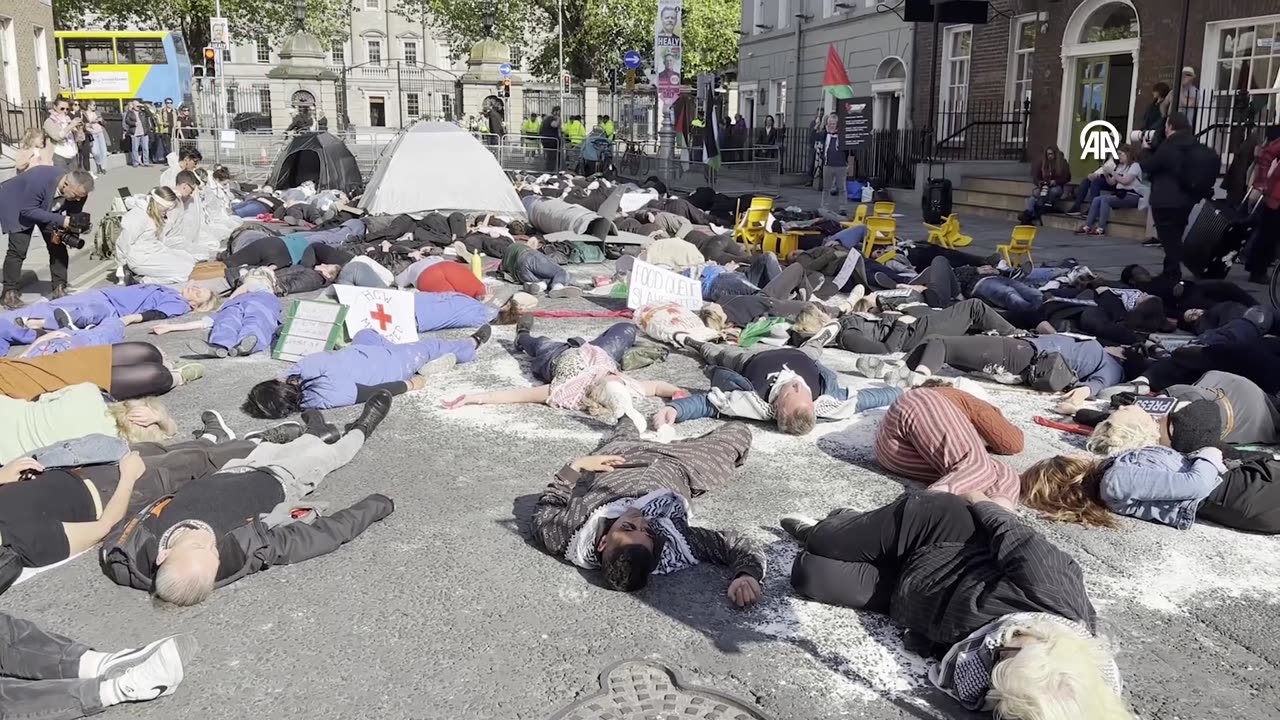 Protest in Dublin Calls for Sanctions Against Israel Over Gaza Attacks